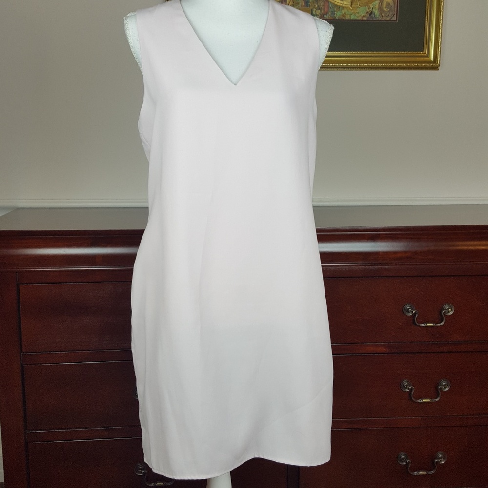 MNG by Mango Light Blush Pink Shift Dress Size S